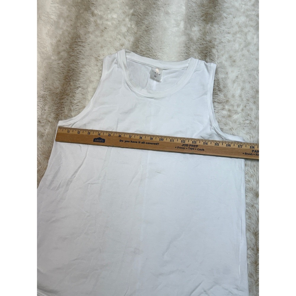 Calia‎ Tank Top Women Size M White Good Sleeveless Crew Neck Activewear - Picture 4 of 7